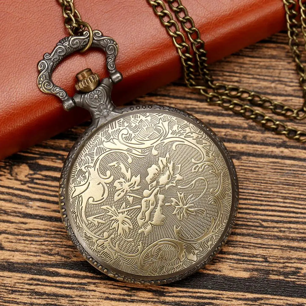 AC/DC Hells Bell Antique Bronze Pocket Watch