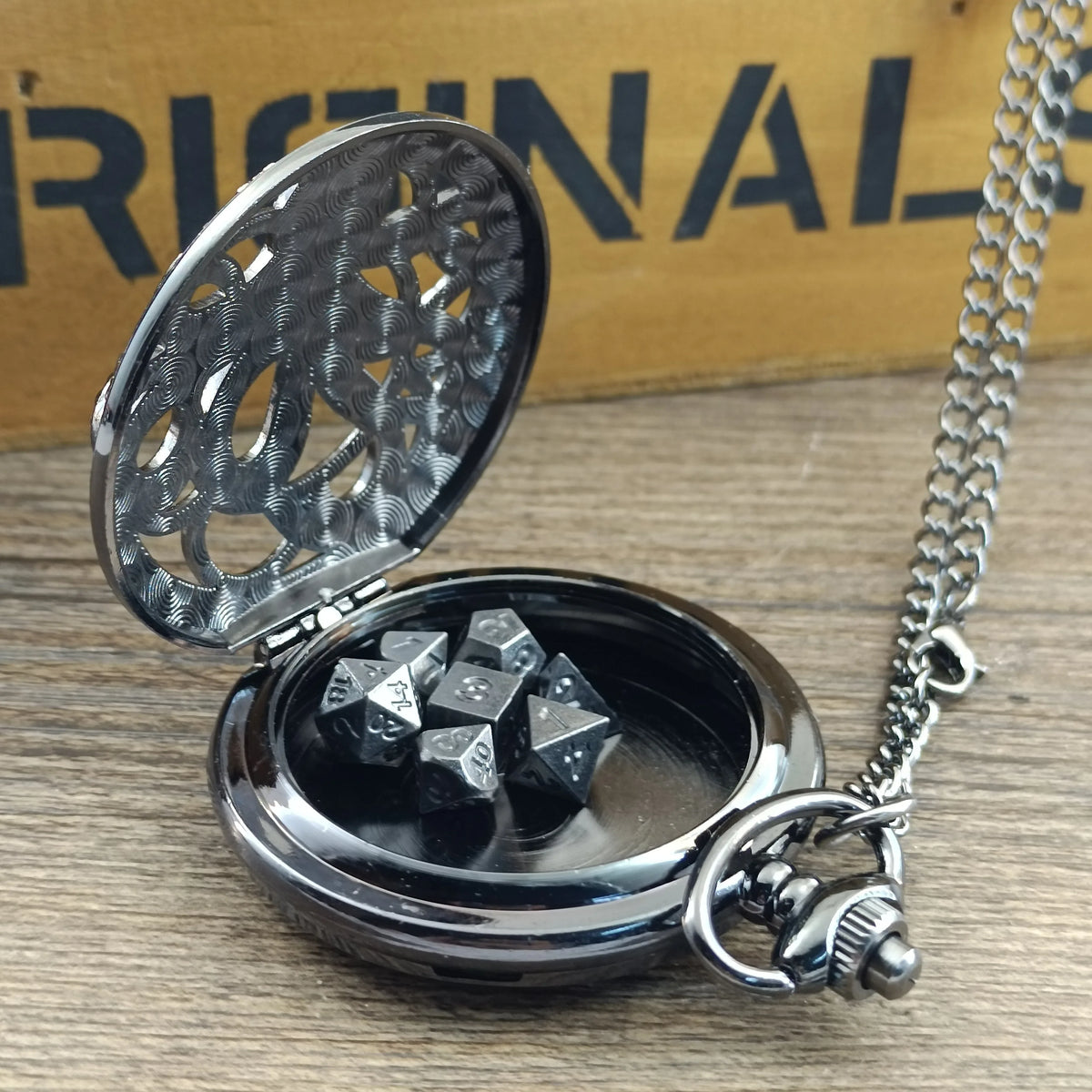 Steampunk Gunmetal Kraken Pocket Watch