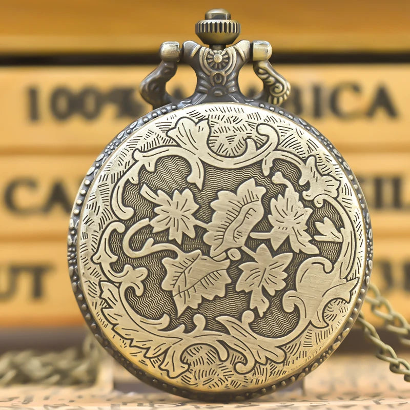 Vintage Embossed Santa Claus Pocket Watch